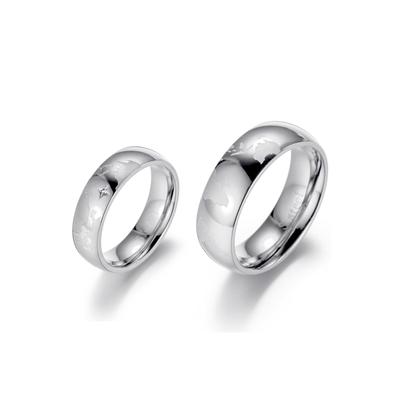Partnerring FIRETTI "Schmuck Geschenk "LIEBE" Earth" Gr. 54, silber (edelstahlfarben), Fingerringe, Damen, 54, ohne Zirkonia, Edelstahl, 7mm, mit oder ohne Zirkonia (synth.)