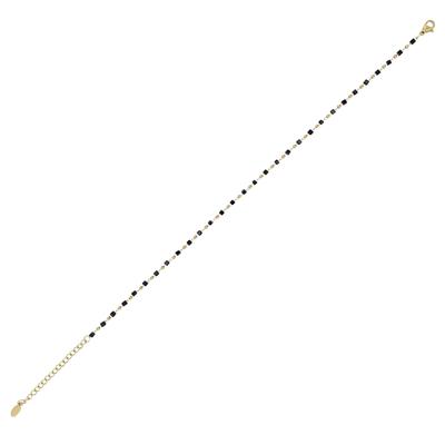 Kettenanhänger ADELIA´S "Anhänger aus Edelstahl mit Perle", schwarz (gold), Schmuckanhänger, Damen, Edelstahl, Kettenanhänger, Geschenkidee: zeitlos und vielseitig