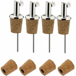 Westmark 4 Ausgießer Inox Gastro, kurz + 4 Ersatzkorken, 457022E3