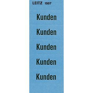 Leitz 1507 Inhaltsschilder Kunden 100 Stück