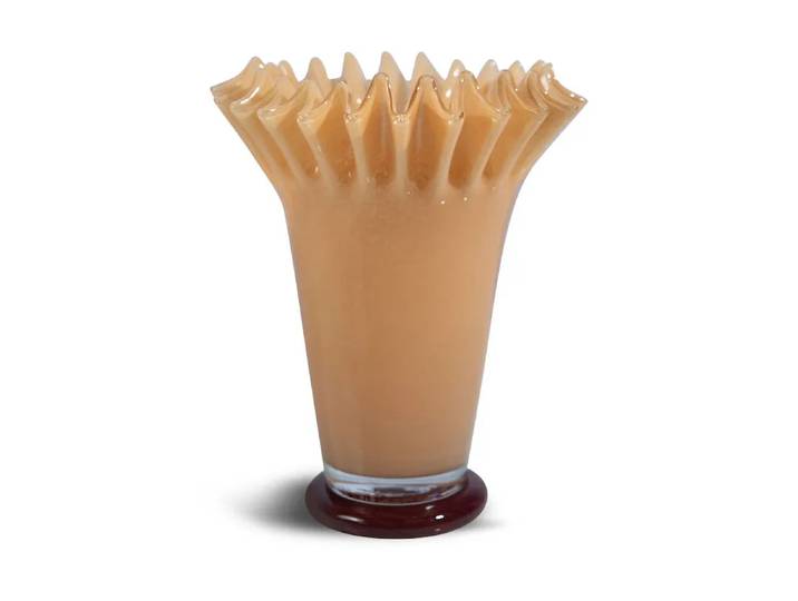 Byon Lori vase 28 cm Jaune-bordeaux