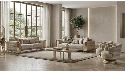 Furnia Forge 4 Pieces Living Room Sets 1 Sofa 1 Loveseat 2 Chair