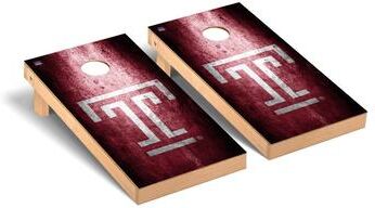 Skip's Garage Temple University Owls Museum Cornhole Board Set