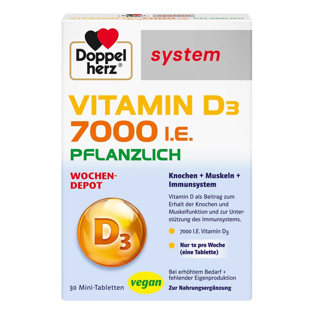 Queisser Pharma GmbH & Co. KG Doppelherz Vitamin D3 7000 I.e. Pflanzlich Sys.tab 19413093