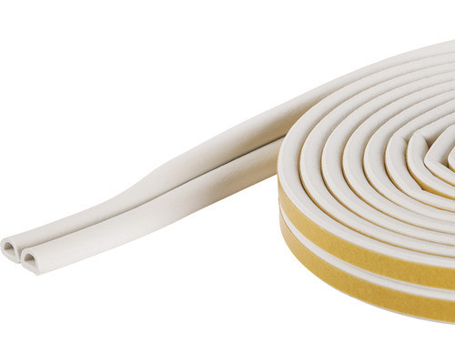 Fix-o-moll D-profiel afdichting, wit, 6 meter