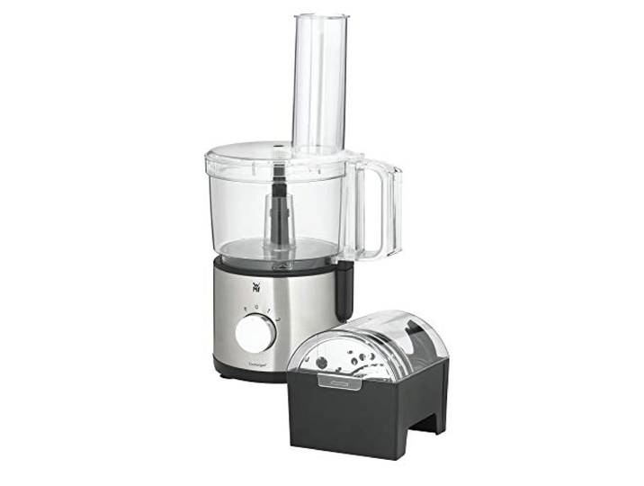 WMF Kult X Edition Küchenmaschine Zerkleinerer mit 5 Zubehör-Scheiben, Knetmesser, Stopfen, Edelstahl-Messer, Behälter 2,0l, 500 W
