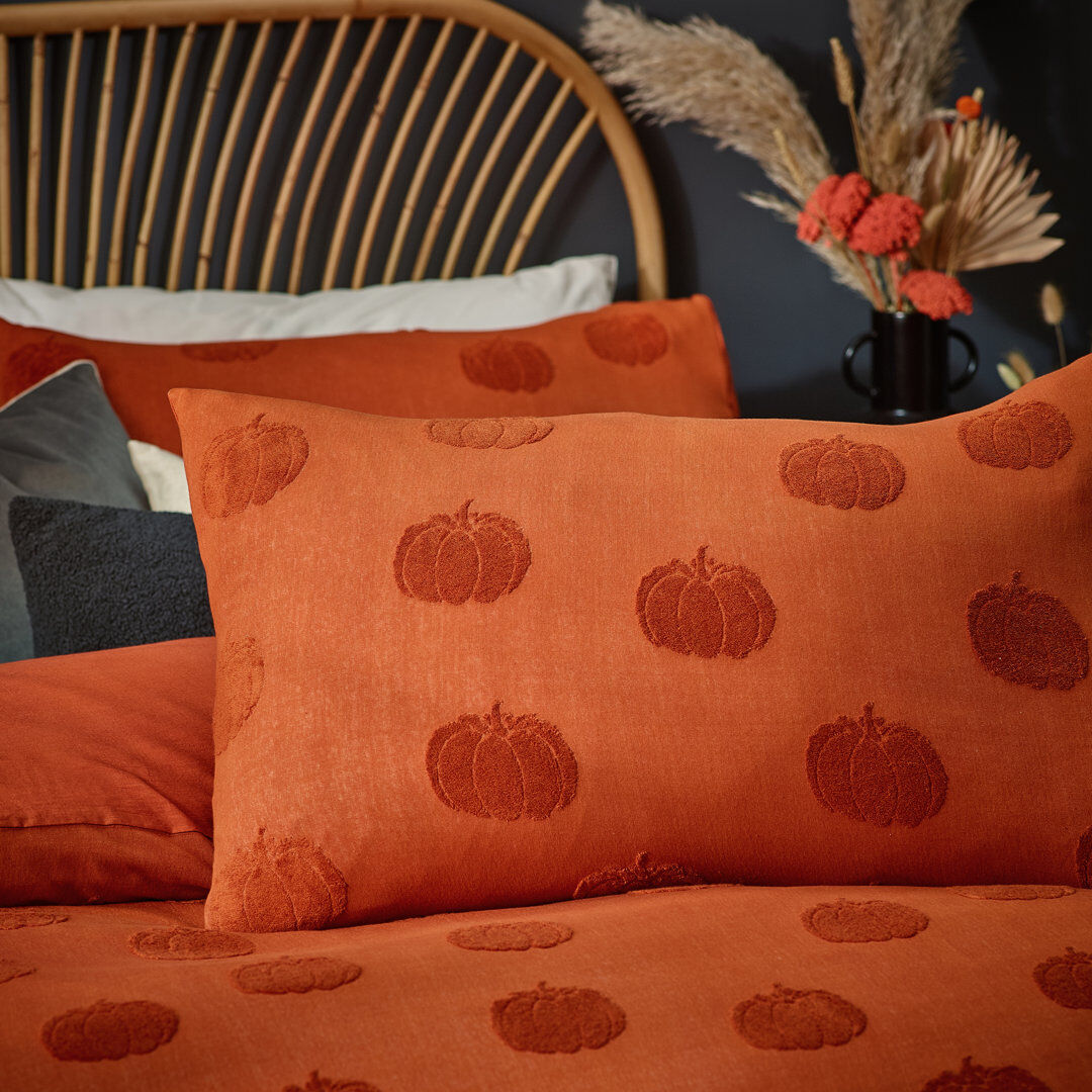 furn. Cotton Floral Duvet Cover Set with Pillowcases Included Spice Super King Duvet Cover + 2 Standard Pillowcases