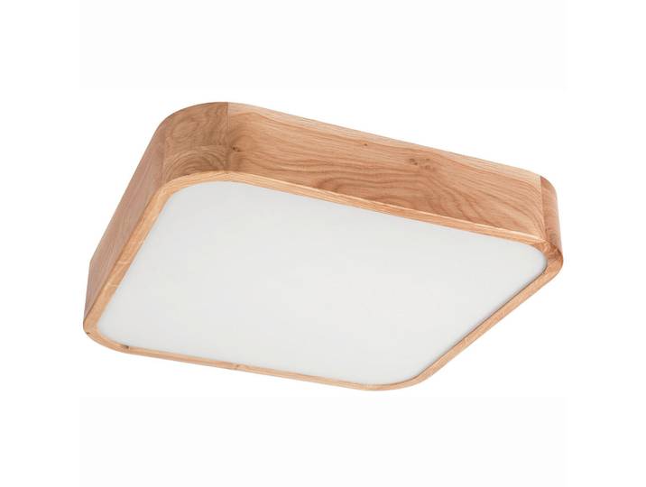 Deckenleuchte Gaspar, Honigeiche, Holz, Glas, Eiche, 8 cm, Europäischer Sicherheitsstandard, Lampen & Leuchten, Innenbeleuchtung, Deckenleuchten, Deckenleuchten