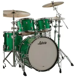Ludwig Classic Oak Eurobeat 3 22" Green Sparkle - Schlagzeug