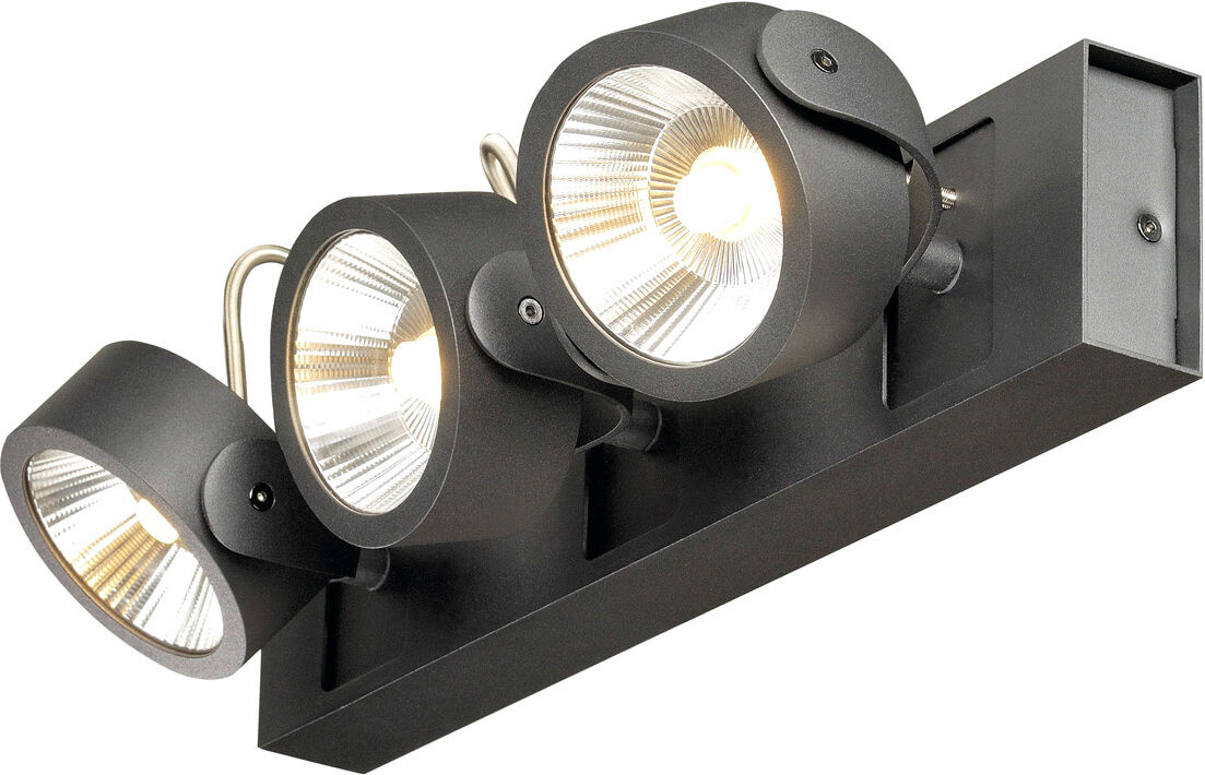 Slv Kalu Wand- Und Deckenleuchte, Led, 3000k, Schwarz, 60° - Wand- Und Deckenleuchten