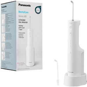 Panasonic Munddusche EW-DJ66-W303, weiß, Ultraschall-Technologie, kabellos, mit 2 Aufsätzen