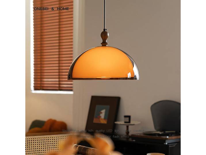 ONEBEI Bauhaus – lampe suspendue vintage en acrylique marron, pour restaurants, bars, cafés, chambres à coucher, éclairage réglable pour la décoration de la maison