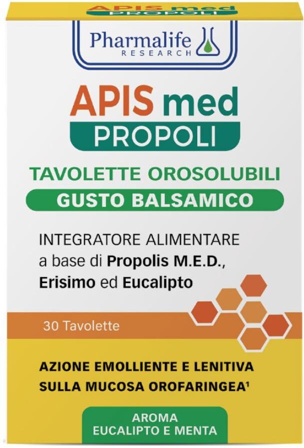PHARMALIFE RESEARCH Srl APIS med PROPOLI, 30 Compresse