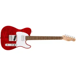 Fender Affinity Telecaster FMT SH Electric Guitar, Crimson Red Transparent (E-Gitarre, ind laurel, Maple, Okoume, Synthetic bone), Gitarre, Transparent, Rot