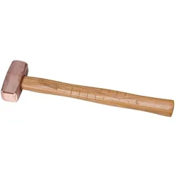 Peddinghaus, Hammer, KUPFERHAMMER "FAEUSTELFORM" 750G - GESCHMEIDET - MIT HICKORYSTIEL (750 g)