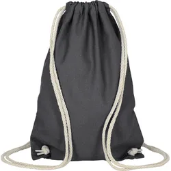 Event-Bag - 11 Farben | mit robusten Zugbändern | 21x29cm | Jutebeutel | kleiner Turnbeutel | unbedruckt, stahlgrau