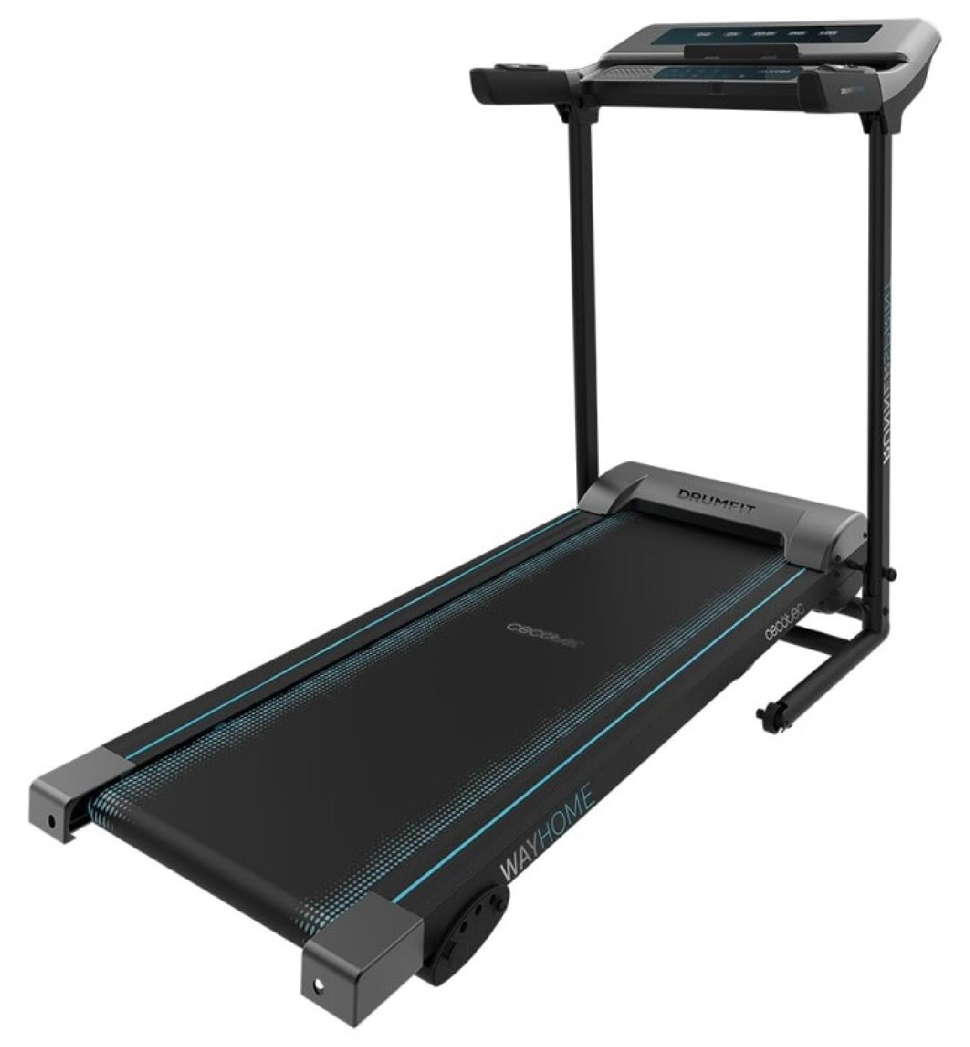 Cecotec DrumFit WayHome 1200, 110 kg, 1 km/h, 12 km/h, Kalorien, Distanz, Geschwindigkeit, Zeit, Schwarz, Manuell