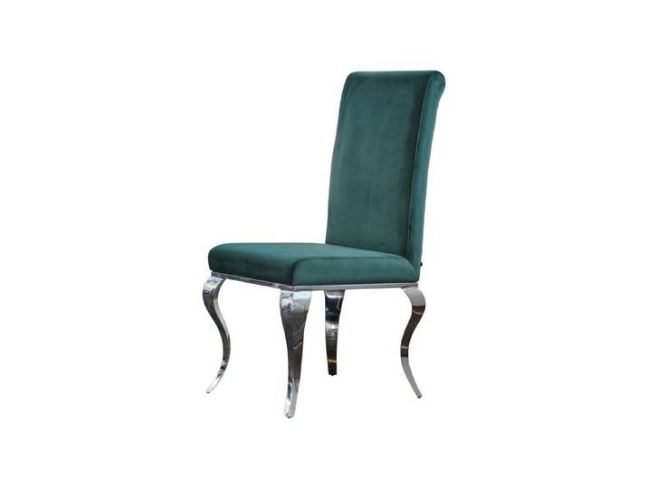 KAWOLA Esszimmerstuhl LEIA, Stuhl Barock Velvet verschiedene Farben
