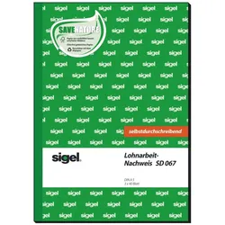 Sigel, Formular, Formularbuch "Lohnarbeits-Nachweis", A5, SD (40x)