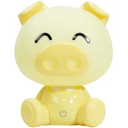 Kindertischleuchte Piggy Gelb max. 3 Watt