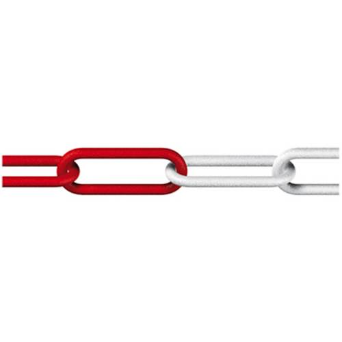 dörner + helmer 138101 Absperrkette Rot, Weiß Kunststoff 50m