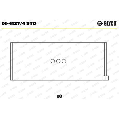 GLYCO Pleuellager 0141274std für Fiat