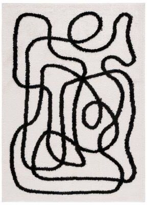 SAFAVIEH Norway Shag Taslima Mid-Century Modern 1.2-inch Thick Rug