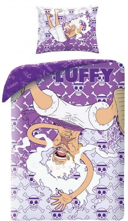 One Piece Luffy Dekbedovertrek voor volwassenen, 140 x 200 cm, polyester