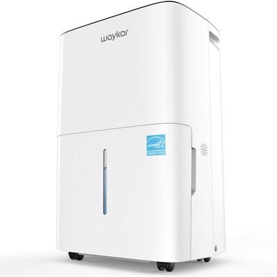Waykar 80 Pint Energy Star Dehumidifier for Rooms Basement Space up to 5000 Sq.ft.