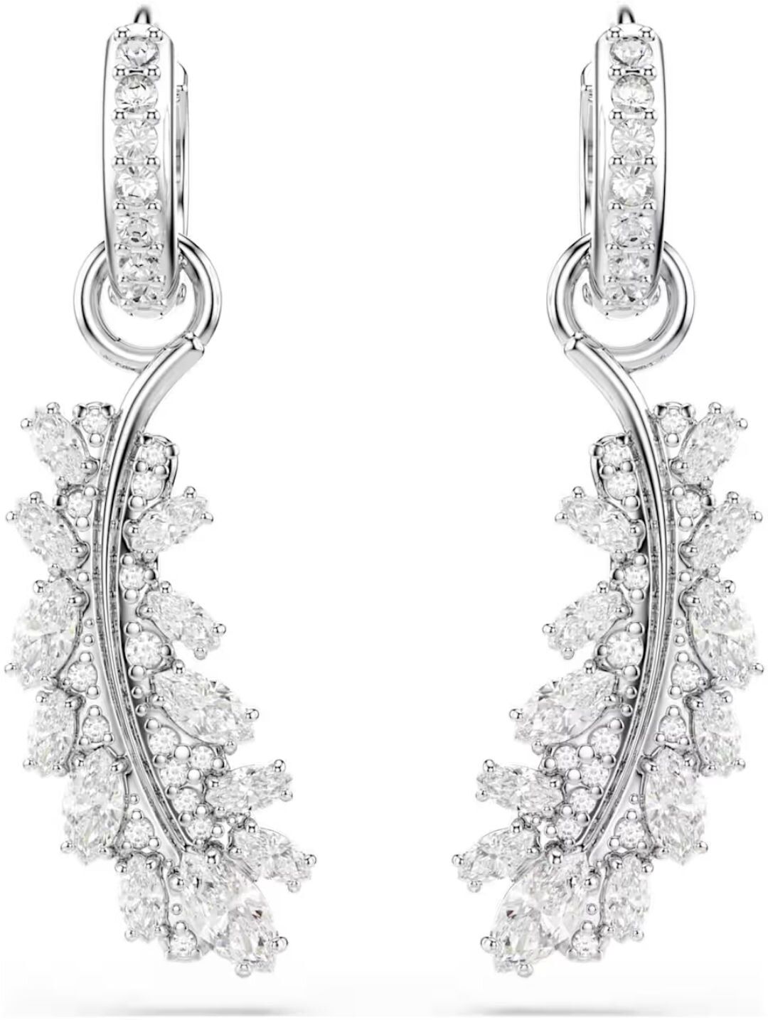 Swarovski Vienna korvakorut, vaalea metalli ja kirkkaat zirkoniat, 5754272