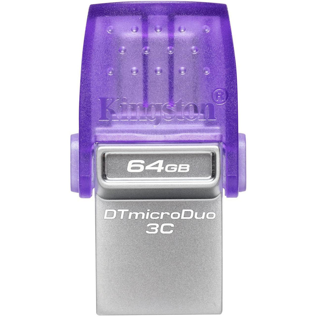 64 GB Kingston DataTraveler microDuo 3C G3 lila USB 3.0 und Typ C
