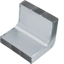 Hager UKK240483 Vertikalkrümmer 3-zügig aus Stahlblech zu UK 240x48mm