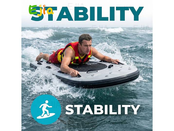 Traîneau de sauvetage gonflable 199x10cm-bodyboard de sauveteur professionnel pour le sauvetage en eau, planche gonflable robuste pour piscine et mer