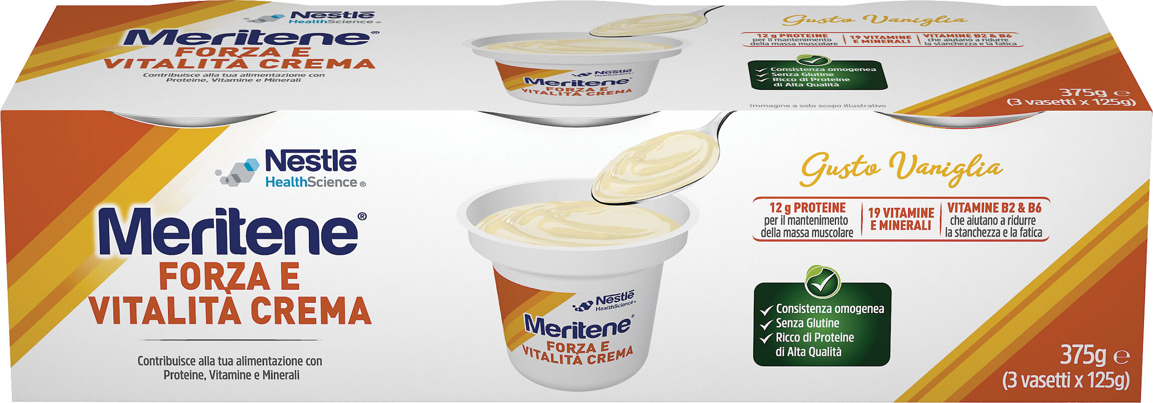 Nestle' Meritene Forza E Vitalità Crema Dessert Vaniglia