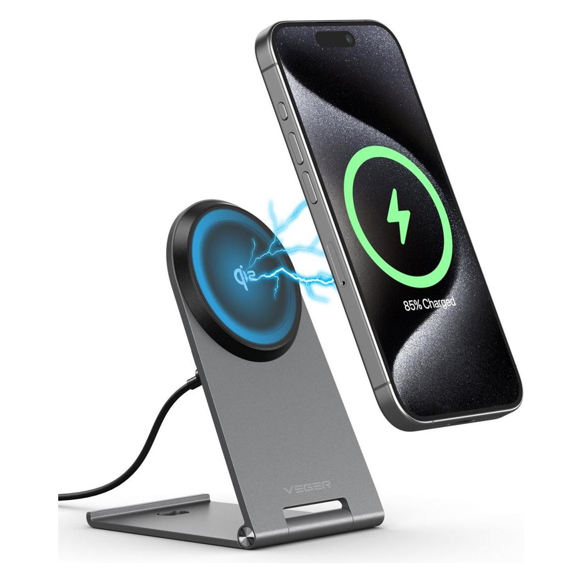Veger - Q7 Aluminum Wireless Charger (15 W) (54363203)