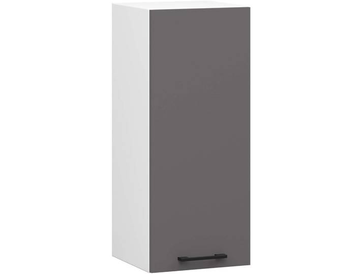 HÄNGESCHRANK Weiß, Graphit Grau 72/30/30