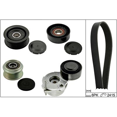 HEPU Keilrippenriemensatz 20-1888 für Ford Chrysler Porsche VAG Mercedes MITSUBISHI KIA