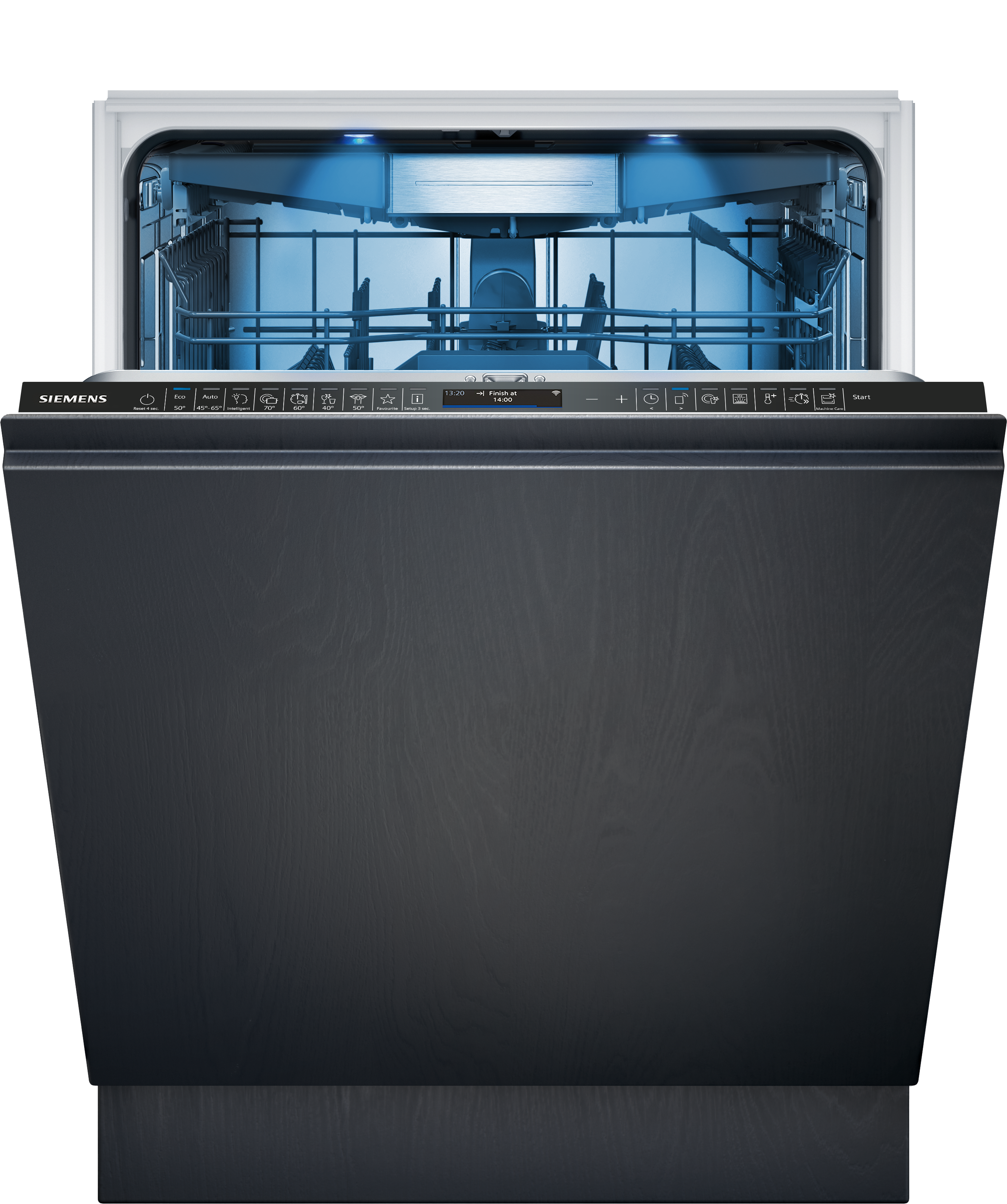 SIEMENS vollintegrierbarer Geschirrspüler "SX87TX02CE", Energieeffizienz: A (A-G), silber (weiß), B:59,8cm H:86,5cm T:55cm, Geschirrspüler, Bessere Trocknung & weniger Energieverbrauch dank Zeolith