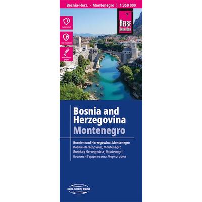 Reise Know-How Landkarte Bosnien-Herzegowina, Montenegro / Bosnia and Herzegovina, Montenegro (1:350.000), Sonstige von Reise Know-How Verlag, Reise