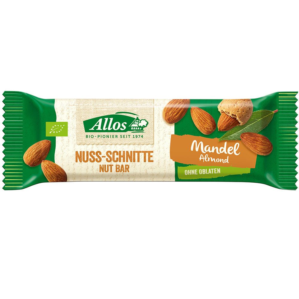 Allos Bio Nuss-Schnitte, Mandel 30 g Riegel