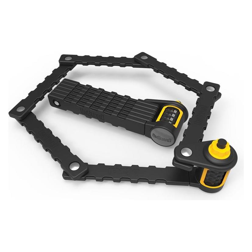 Onguard Bike Tension Link Plate Lock K9 Combo 8116C Gelb & Schwarz (ONG-8116C) (70 cm) (ONG-8116C)