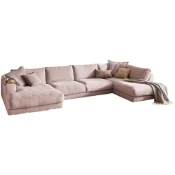 WOHNLANDSCHAFT MADELINE Pink Cord