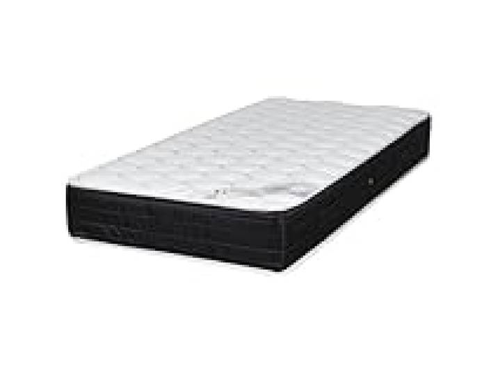 EBAC Literie Matelas 90x190 Ramage - Ressorts ensachés - Hauteur 24 cm - 3 Zones - Soutien Ferme