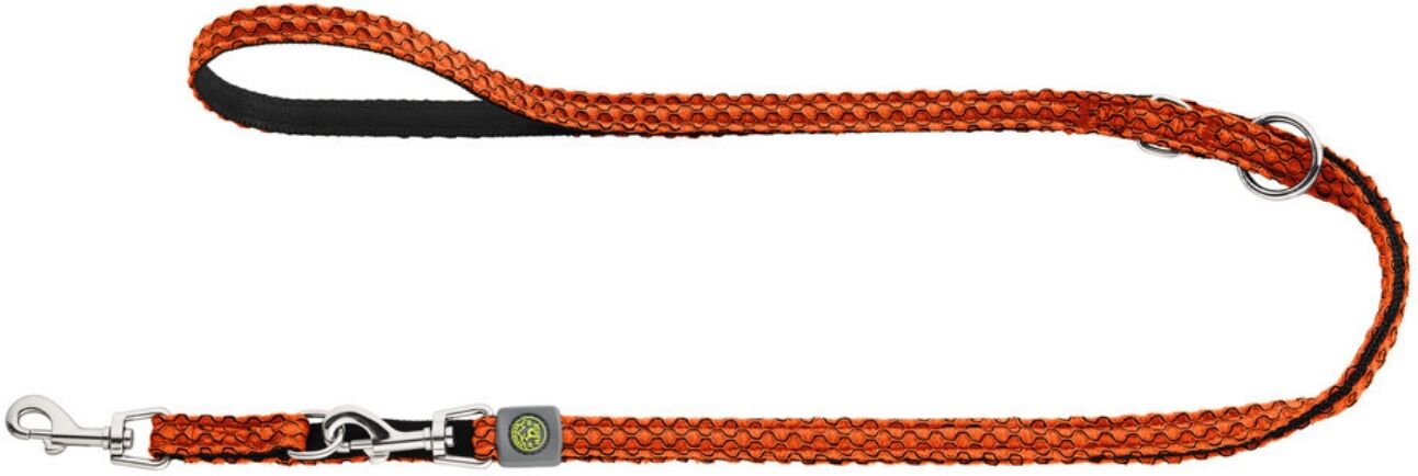 Hunter Guinzaglio da Passeggio Regolabile Hilo Arancione Riflettente 15/200