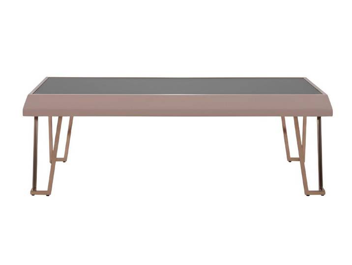 Xlmoebel Couchtisch Moderner minimalistischer Couchtisch mit Metallrahmen, Made in Europa