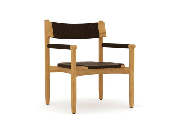 Skargaarden Koster Lounge-Stuhl Teak-Dunkelgrau