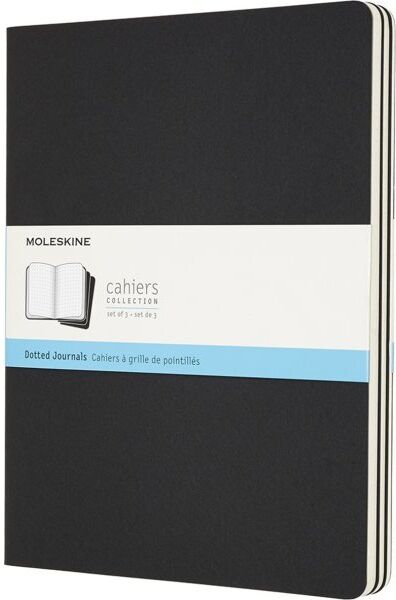 Moleskine Cahier Notesbog   Xl   Dot.   Sort
