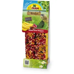 JR FARM Birdys Papagei Banane-Dattel-Himbeere (2 Stück) Vogelsnack