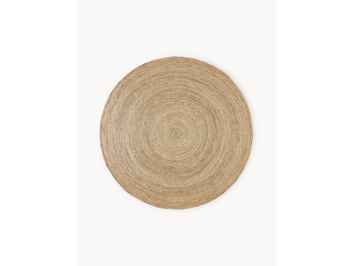 Tapis rond en jute fait main Sharmila