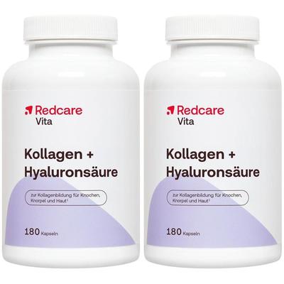 Doppelpack Redcare Kollagen + Hyaluronsäure 2x123 g Kapseln